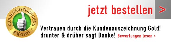 Vertrauen durch Kundenauszeichnung Gold.